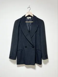 イタリア製 Krizia ウールポリ ダブルテーラードジャケット ヴィンテージ