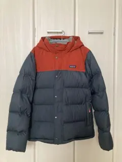 オレンジ ダウンジャケット