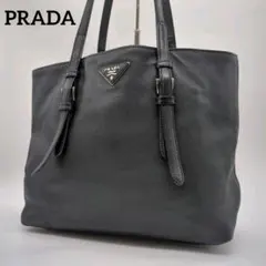 【人気モデル・美品】プラダ☆キュイール トートバッグ サフィアーノ 三角プレート