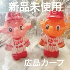 2329 サトちゃん &サトコちゃん　広島東洋カープコインバンク &ストラップ 2329 サトちゃん &サトコちゃん 広島東洋カープコインバンク