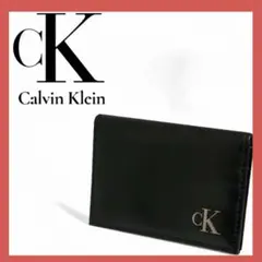 【まとめ売り可能】Calvin Klein レザー　カードケース　ブラック