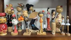 手作りこけし人形セット12体