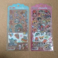 トムとジェリー、パワーパフガーズ ドロップジュエリーシールセット 2シート