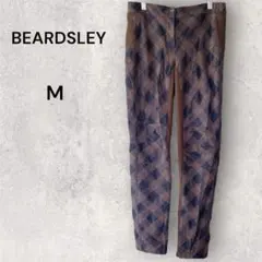 BEARDSLEY ビアズリー ブロックチェック 切り替え リブパンツのサムネイル