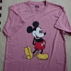 UNIQLO ミッキーマウス Tシャツ XS ピンク