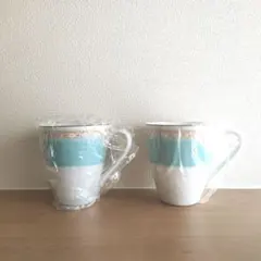 【未使用品】Noritake ノリタケ　ハミングブルー マグカップペアセット