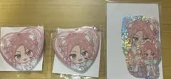 あんスタ ナンジャタウン 桜河こはく 缶バッジ&キラキラステッカー