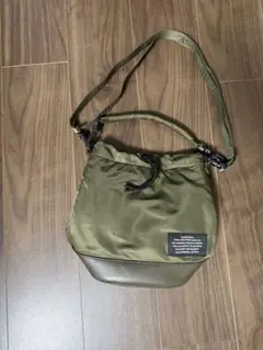GU×UNDERCOVER コラボショルダーバッグ　カーキ