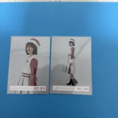乃木坂46生写真藤吉夏鈴2024年クリスマスサンタ衣装2枚セット