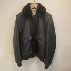 80’s ヴィンテージ USA フライトジャケット ボア襟 レザー SCHOTT