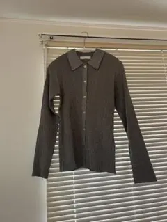 SENSE OF PLACE グレー ラメ　カーディガン