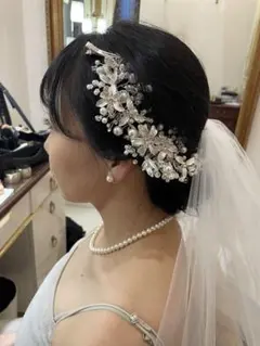 結婚式 dismoi 小枝アクセサリー ブライダルヘッドドレス