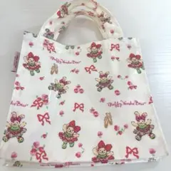 ミニバッグ 白　North American Bear