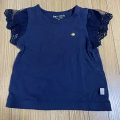 ケイトスペード　ネイビー フリル袖 Tシャツ　90cm