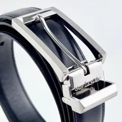 【Guy laroche】　牛革 ベルト レザー ブラック 黒 メンズベルト
