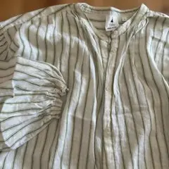 最終値下げ！niko and ... ストライプシャツワンピース L