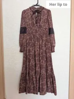 Her lip to　ワンピース　クラシカル　上品　小嶋陽菜　こじはる　デート