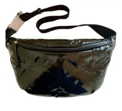 本物のメゾン・マルジェラ Glam Slam 黒の光沢バッグ