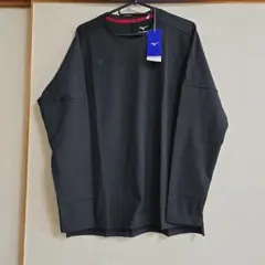 ミズノ☆ ソフトドライTシャツ 長袖 メンズ ブラック トレーニングウェアのサムネイル