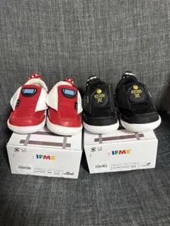 IFME スニーカー 12cm レッド ブラック