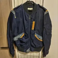 【美品】AVIREX TYPE-BLUE フライトジャケット リメイク サイズM