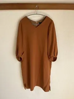 SHIPS オレンジワンピースドレス　結婚式