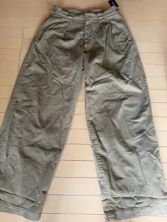 チノパンツ カーキ MINEDENIM E.Wide Chino TRS w32