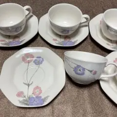 Noritake 花柄 ティーカップ 5個セット