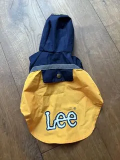 美品　試着のみ　Lee フード付き犬服 Mサイズ ネイビー/イエローのサムネイル