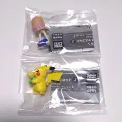 【即購入可】ポケモン　まんぷくぱくぱくマスコット３　ピカチュウ・ノノクラゲ