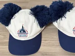 ディズニー ミッキー耳付きキャップ 1983年 ポンポン