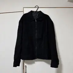 ブラック ジップアップジャケット