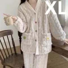 ルームウェア パジャマ XL かわいい ふわふわ もふもふ 暖かい 韓国 お花