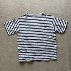 【最終値下】無印良品洗いざらし太番手ボートネック五分袖Ｔシャツ紳士Ｍ