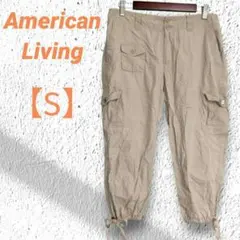 古着　American Living　カーゴパンツ　【8】　 ベージュ　綿