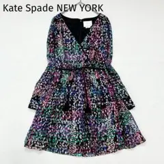 【ケイトスペードニューヨーク】ワンピース　XS相当　カシュクール　ドット　美品のサムネイル