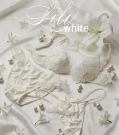 ピーチジョン 花のブラ リリーホワイト C70