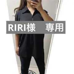 SHEIN ブラック 半袖 ジッパー　ポロシャツ リブ　ゴルフ　トレーナー　ザラ