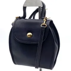 OLD COACH Vintage Leather 2WAY Bag Black