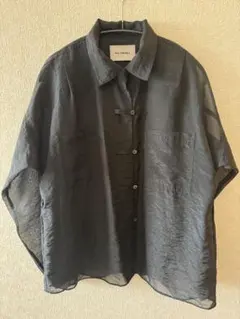 FILL THE BILL シアーチャイナシャツ ブラック