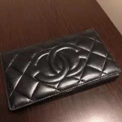 CHANEL ブラック キルティング 長財布