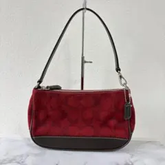 Coach Accessory Pouch Bag wool Signature