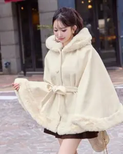 cherimi ポンチョファーコート 2025年最新】Cherimi ケープコートの人気アイテム - メルカリ