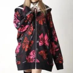 【24h以内に発送◎】　TRAVAS TOKYO　リボン　セーラー パーカー　赤