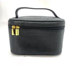 Y601-141 ニナリッチ バニティバック ブラック レザー コスメポーチ