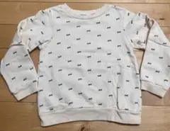 Seraph リボン柄トレーナー 裏起毛110