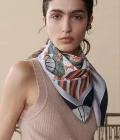 美品　エルメス　カレ90 バガージュ.ア.マン　定価以下