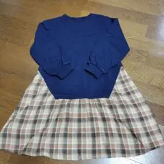 ベルメゾン GITA 切り替えチュニックワンピース 120cm