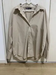 ZARA 長袖シャツ ブラウス ベージュ ブラウン レディース シンプル 人気のサムネイル
