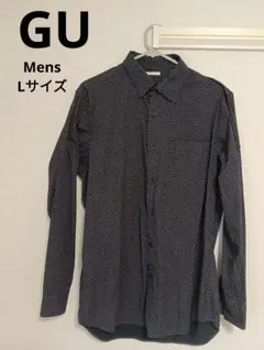 ネイビー 長袖シャツ